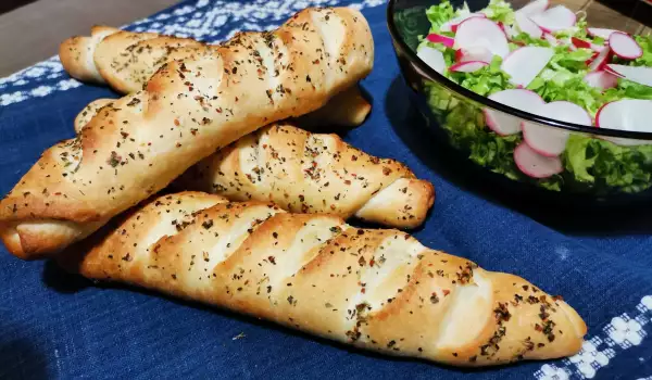 Mini Baguettes with Butter and Spices