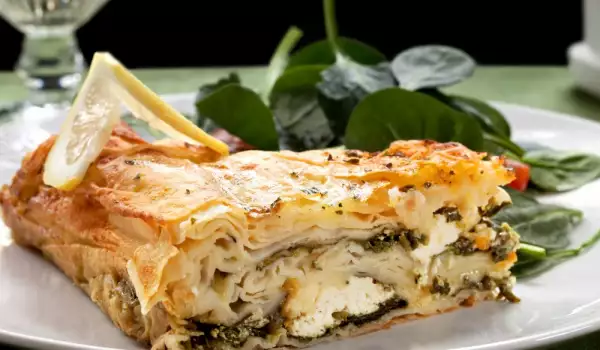 Phyllo Pastry with Dock and Feta Cheese