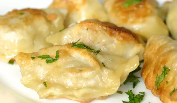 Fried Burek with Minced Meat and Rice