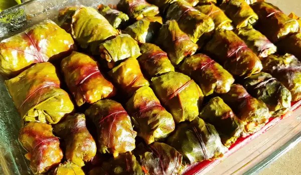 Traditional Sarma with Beetroot Leaves