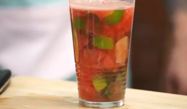 Non-alcoholic Mojito with Watermelon