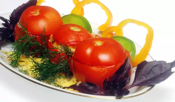 Stuffed Tomatoes with Pasta