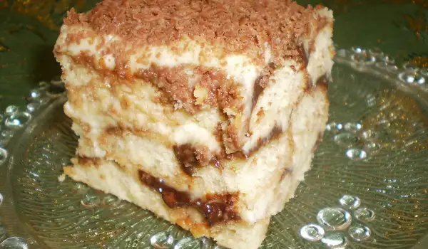 Ladyfinger Cake with Pudding and Mascarpone
