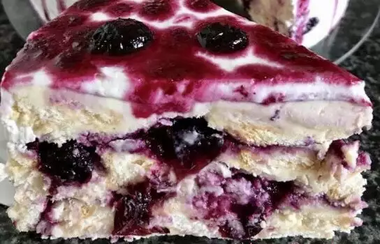 Incredible Blueberry and Mascarpone Biscuit Cake