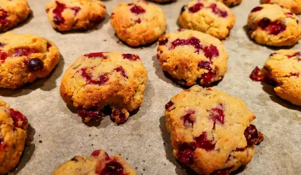 Chickpea Flour Biscuits with Cranberries