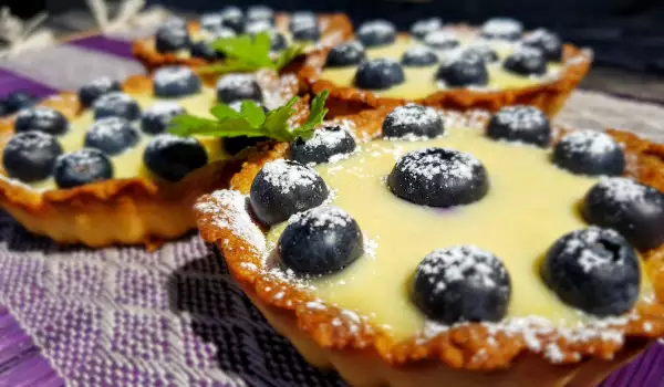 Tartlets with Blueberries and Cashew Frangipane