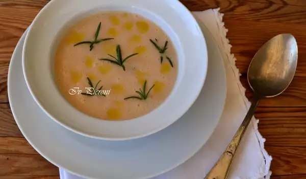 Cream of Bean Soup with Rosemary and Olive Oil
