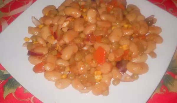 Bean, Peas and Corn Salad