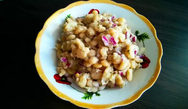 Bean Salad with Red Onion and Mint