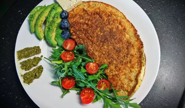 Rich Omelette with Oats and Spinach