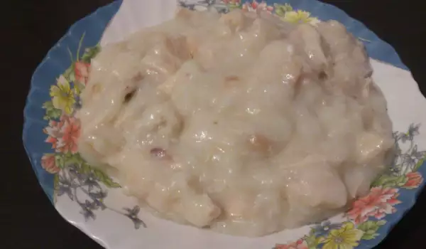 White Porridge with White Chicken