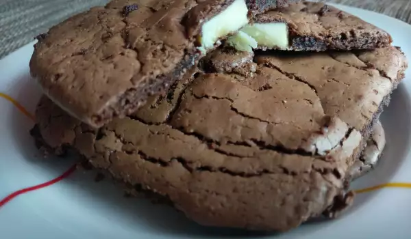 Brownie Biscuits with 2 Kinds of Chocolate