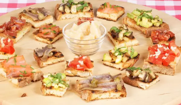 Anchovy bruschetta