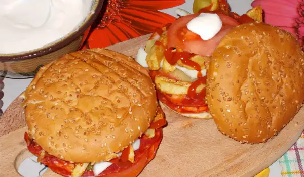 Homemade Burgers with Chorizo ​​