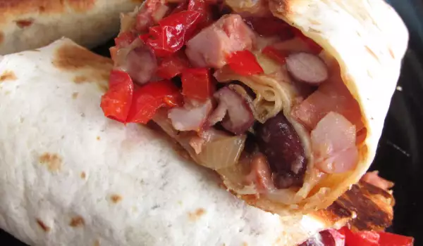 Burrito Chimichanga with Chicken