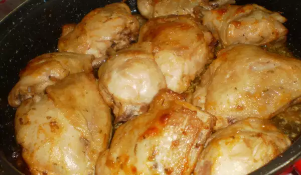 Chicken Legs with Mayonnaise and Soy Sauce