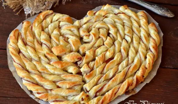 Savory Puff Pastry Heart