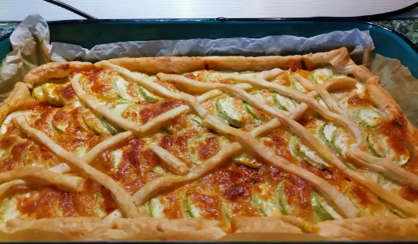 Savory Zucchini Puff Pastry Pie