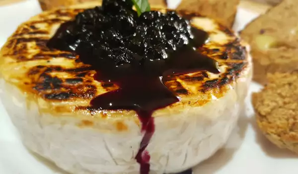 Seared Camembert with Blueberries
