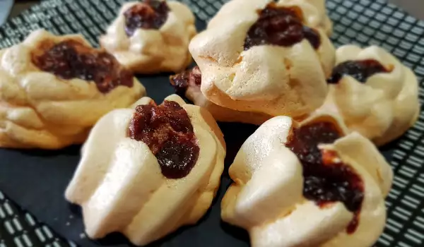 Cherry Meringue Cookies
