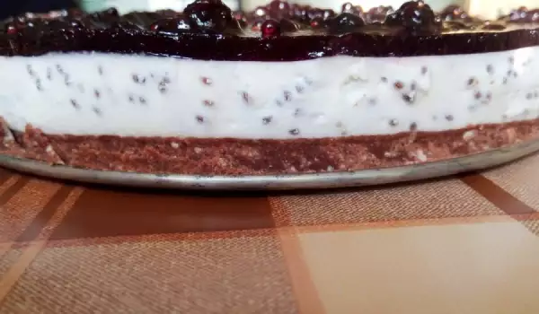Cheesecake with Biscuits and Cream Cheese