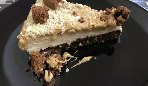 Cheesecake with Hazelnut Tahini and White Chocolate