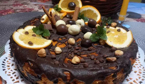 Pumpkin, Orange and Chocolate Cheesecake