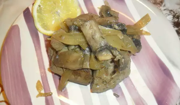 Liver with Mushrooms