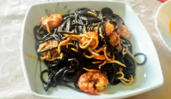 Black Seafood Spaghetti