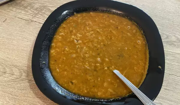 Lean Red Lentils with Red Onions