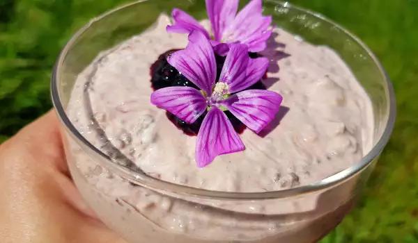 Healthy Pudding with Chia and Blueberries