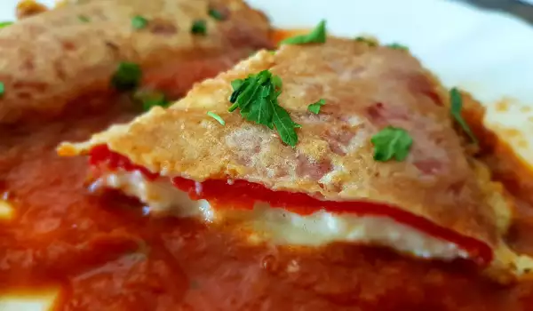 Peppers Burek with Tomato Sauce