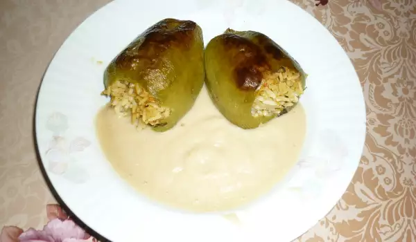 Stuffed Peppers with White Sauce