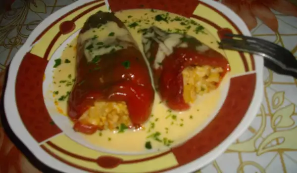 Grandma's Peppers with a Milky White Sauce
