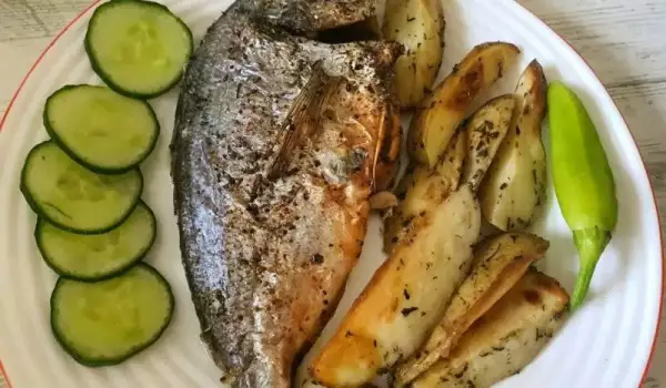 Baked Sea Bream with Garnish