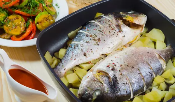 Baked Sea Bream with Artichokes and Potatoes