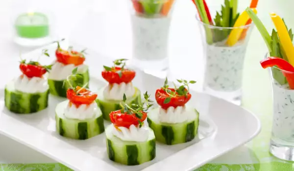 Tapas with Cucumbers