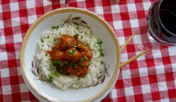 Curry Meatballs with Jasmine Rice