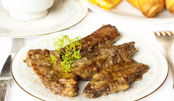 Grilled Liver with Apples