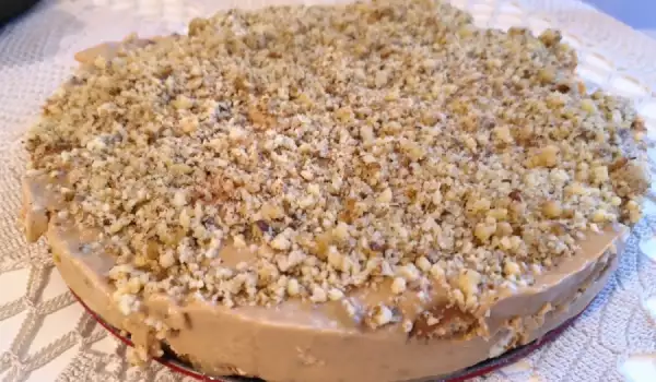 Dulce de Leche Biscuit Cake with Walnuts