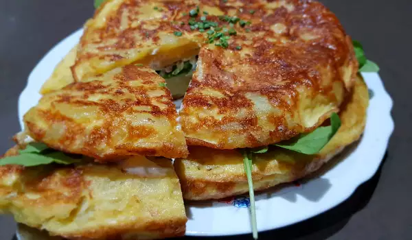 Double Tortilla Española with Stuffing