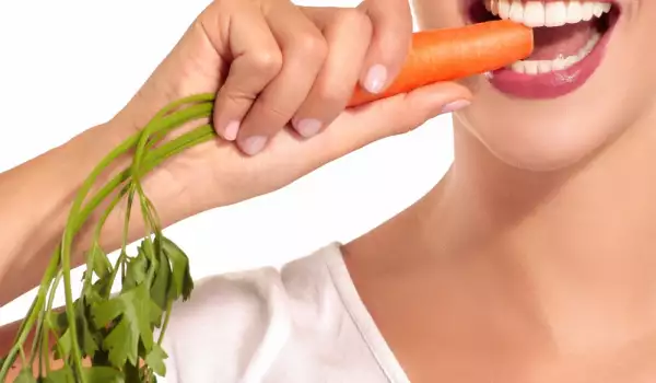 Eating carrots