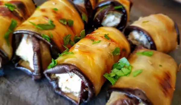 Eggplant Rolls with Cheese