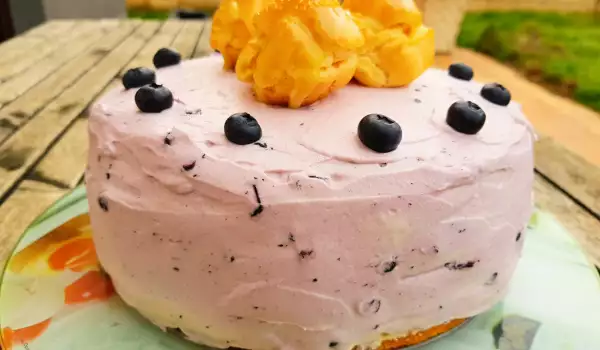Blueberry Eclair Cake