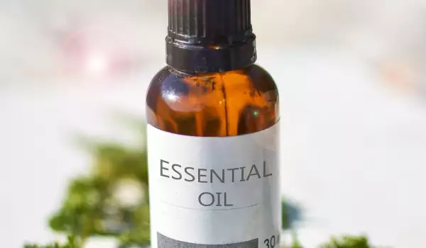 Essential oil in a bottle