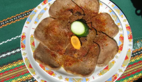 Beef Tongue with Butter in the Oven
