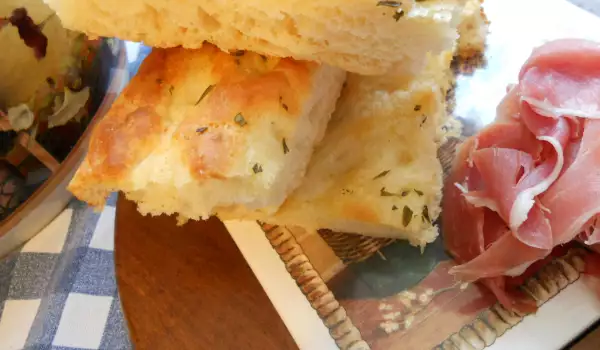 The Original Italian Focaccia with Rosemary and Sea Salt