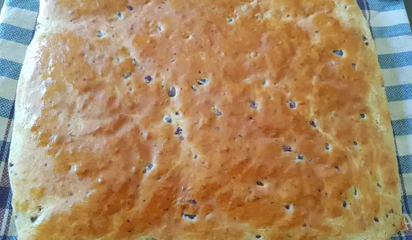 Focaccia with Black Olives