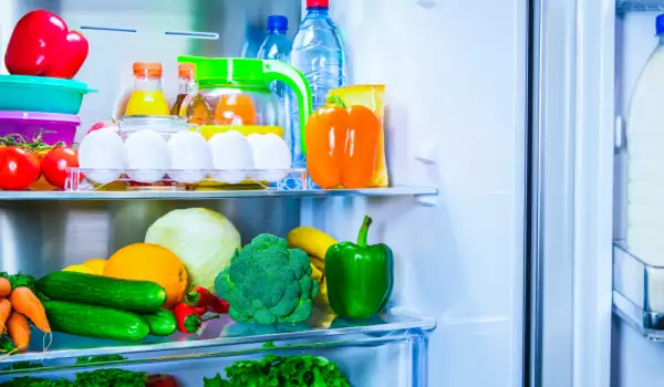Products in the refrigerator