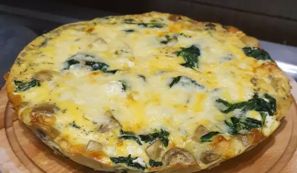 Frittata with Mushrooms and Spinach